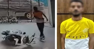 تحطيم موتسيكل بالزيتون