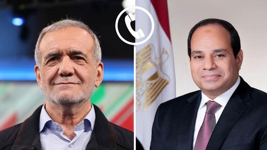 اتصال بين الرئيس السيسي والرئيس الإيراني لبحث تطورات المفاوضات الأمريكية الإيرانية