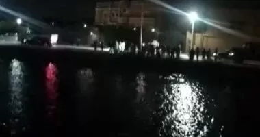 انقلاب سيارة يستقلها عدد من الأشخاص في ترعة المريوطية