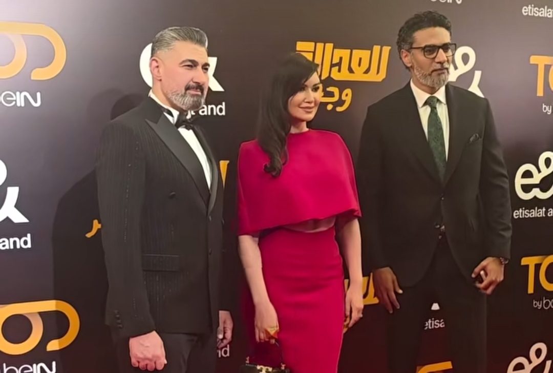 ياسر جلال يحتفل بعرض مسلسل للعدالة وجه آخر