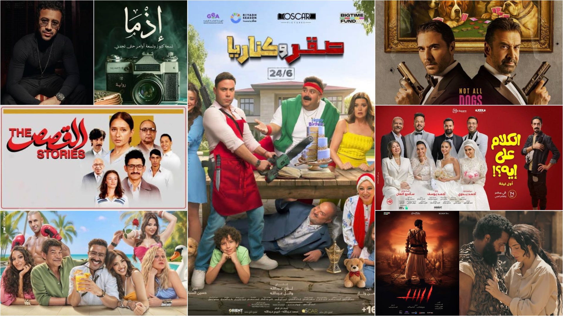 إيرادات السينما.. فيلم صقر وكناريا يحافظ على الصدارة والكراش يتذيل القائمة