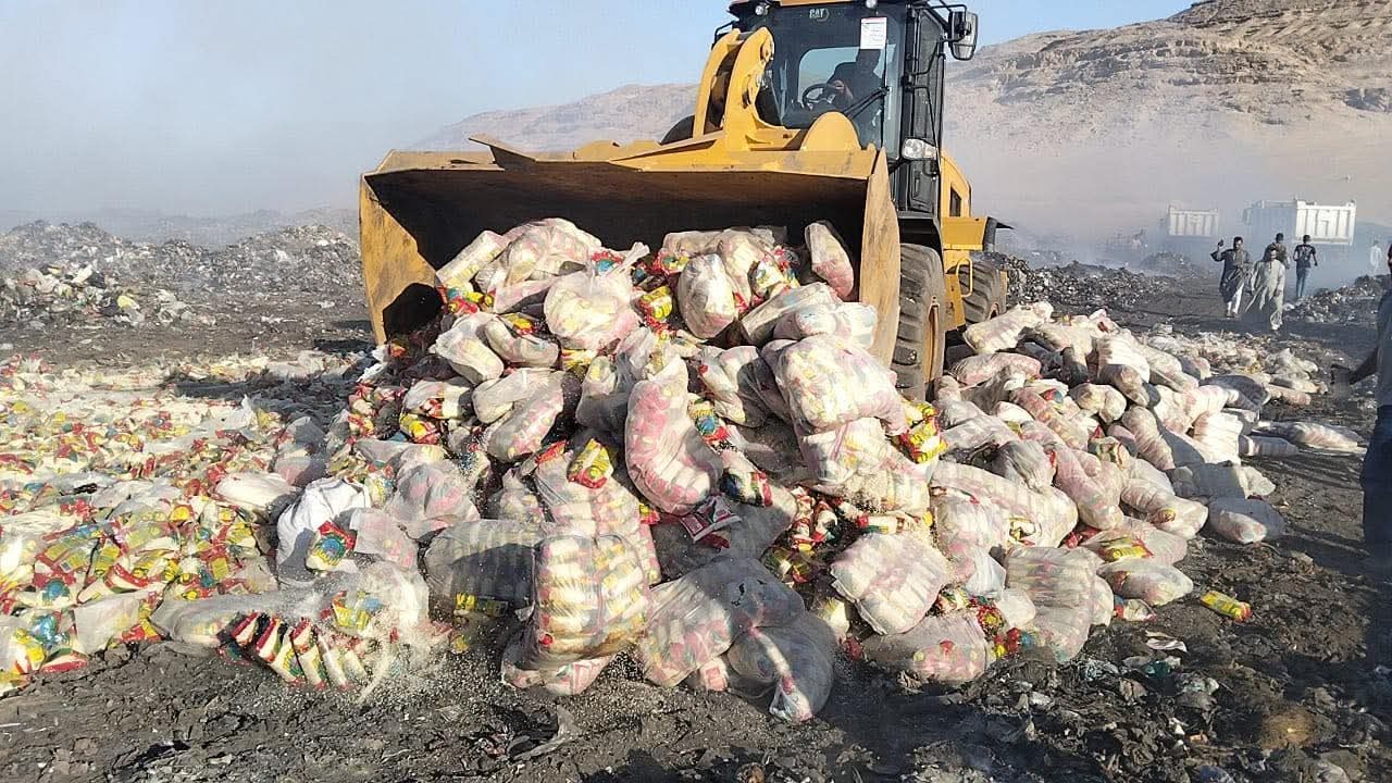 مواد غذائية فاسدة
