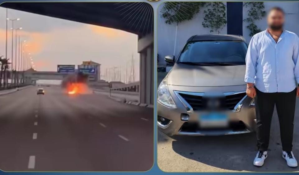 المتهم وجانب من الحادث