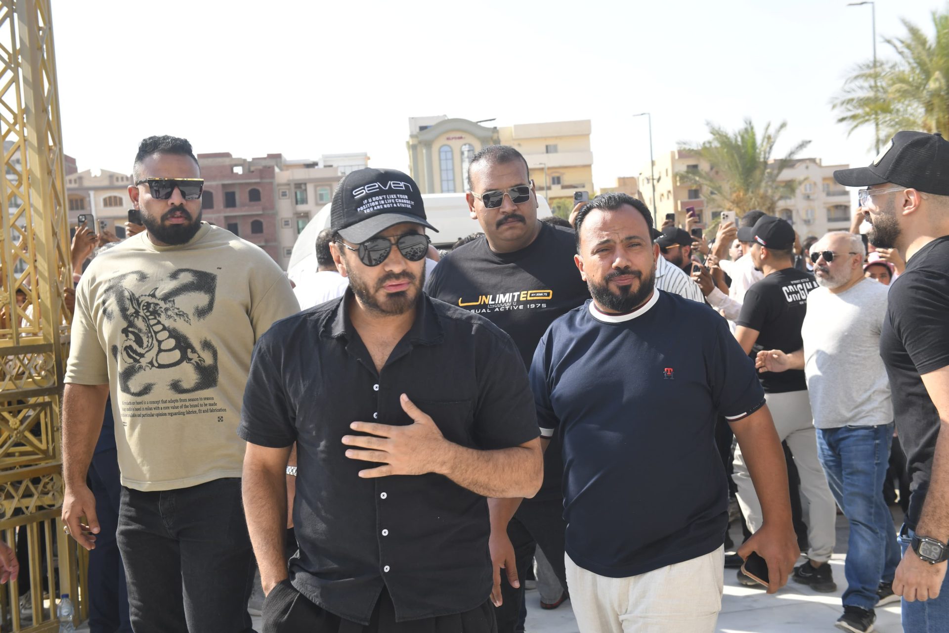 جنازة والد تامر حسني