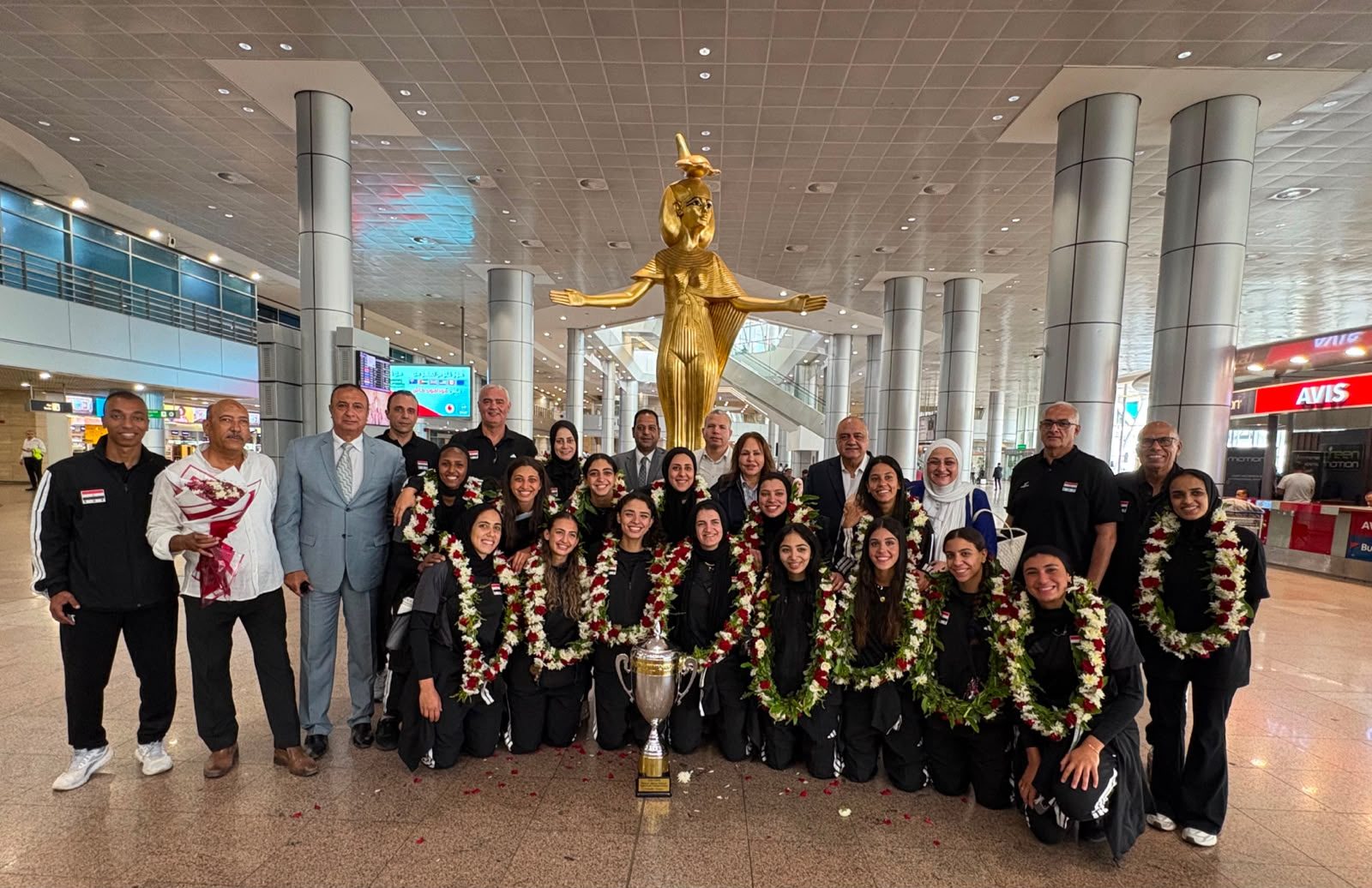 سيدات الطائرة بطلات أفريقيا