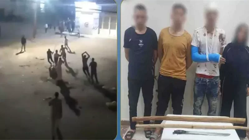 ضبط أطراف مشاجرة بالأسلحة البيضاء في البحيرة وإصابة عامل بكسور وجروح
